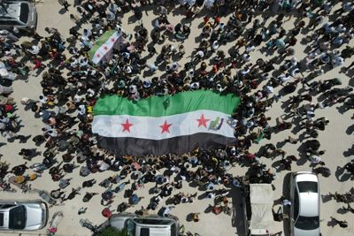 Syrians in rebel-held north protest Assad's return to Arab League
