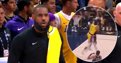 LeBron James left in disbelief as debate rages after controversial flagrant foul call