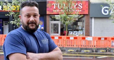 Furious shop owner slams newly planted trees 'that will put him out of business'