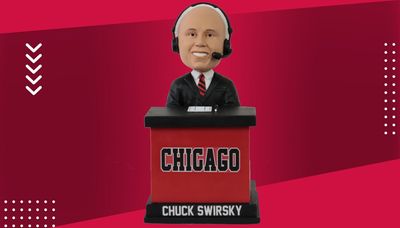 Bulls problems? What Bulls problems? The new Chuck Swirsky bobblehead doll is here!