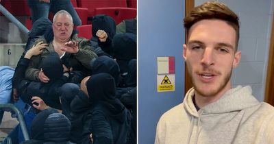 Declan Rice's touching message to West Ham fan 'Knollsy' who fought off Dutch hooligans