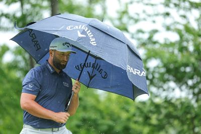Showers produce major drenching at rain-soaked PGA