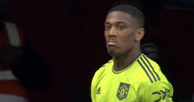 Anthony Martial's reaction to being subbed on 58 minutes speaks volumes for Man Utd