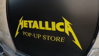 Watch fans explore Metallica pop-up store in Paris