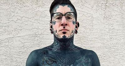 Man with 96% of body covered in tattoos gets new ink and shares throwback photo