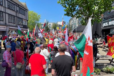 Organisers estimate over 7000 pro-independence supporters attend Welsh march