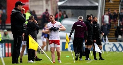Tyrone ponder Frank Burns appeal after his straight red card against Galway