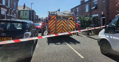 Homes evacuated after fire breaks out on terraced street