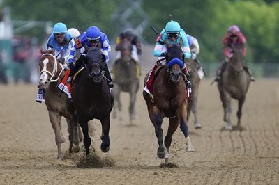 National Treasure wins the Preakness in a Triple Crown clouded by horse deaths