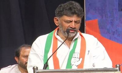 "Not happy....": Shivakumar on Congress majority in Karnataka, sets Lok Sabha polls as "next target"