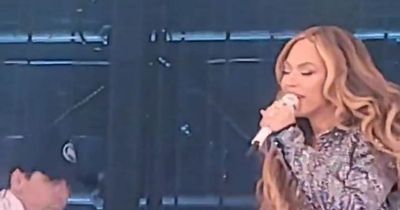 Incredible moment Beyonce shouts kind message to Edinburgh fan after spotting her sign