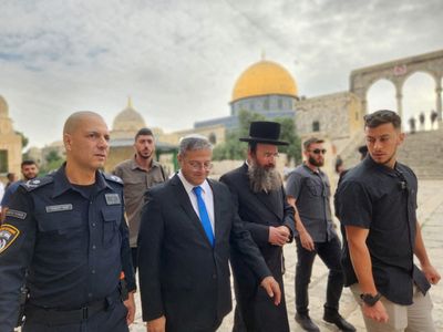 Far-right minister says Israel 'in charge' during visit to Jerusalem holy site