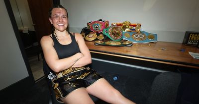 Chantelle Cameron shows off injuries after historic Katie Taylor win