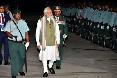 India's Modi lands in Papua New Guinea for Pacific summit