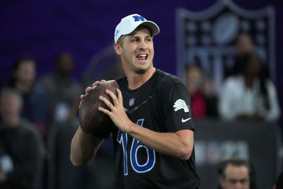 Jared Goff has some interviewing fun with Kirk Cousins’ son
