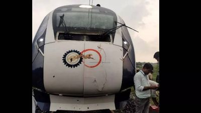 Uprooted tree hits Puri-Howrah Vande Bharat train in Odisha