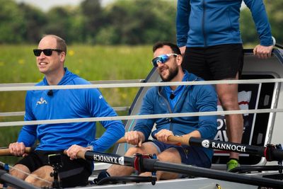 Prince William meets Royal Navy rowers to mark Mental Health Awareness Week