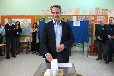 Greece PM's party ahead in election