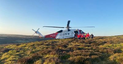 Walker flown to hospital after suffering suspected broken ankle in Saddleworth
