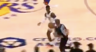 NBA fans couldn’t believe ref Scott Foster ignored Dennis Schröder’s blatant carry right in front of him