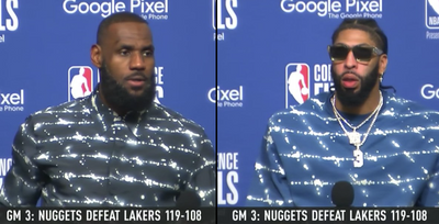 NBA fans roasted LeBron James and Anthony Davis for wearing matching shirts after Game 3 loss