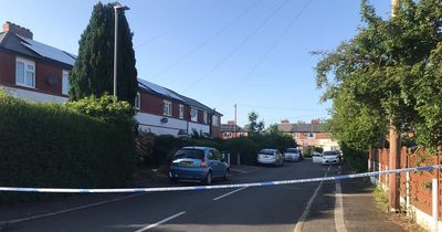 Police cordon, forensic investigators and 'air ambulance' at scene in Withington amid reports of a stabbing