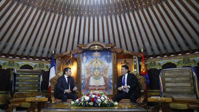 Macron salutes Mongolian leader's 'shared determination' over Ukraine