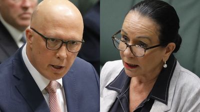 Peter Dutton says Indigenous Voice will 're-racialise' the country in a speech Linda Burney describes as 'disinformation'