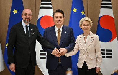 South Korea, EU agree to boost security ties amid Ukraine, North Korea tension