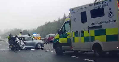 Woman in critical condition after horror three car crash on A92