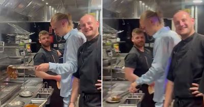 Erling Haaland serves up food at Man City title celebrations and parties until early hours