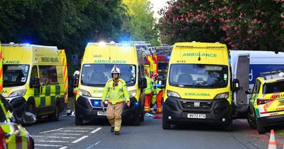 Schoolboy taken to hospital after car and van crash