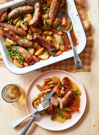 Sausage traybake and eve’s pudding: Nancy Birtwhistle’s budget apple recipes