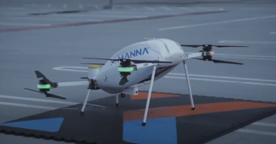Drone delivering food and groceries in Balbriggan
