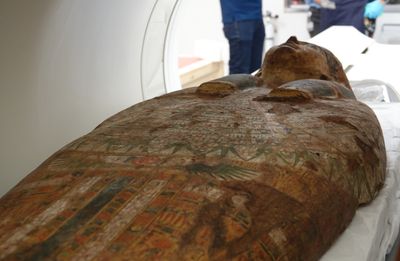 Ancient Egyptian Coffin Lids Undergo CT In Jerusalem