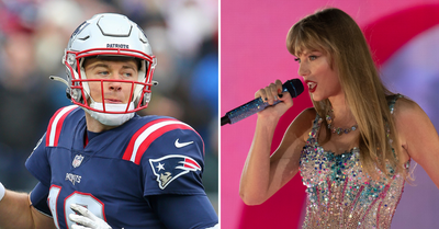 We’re obsessed with Mac Jones’ bejeweled Taylor Swift concert weekend