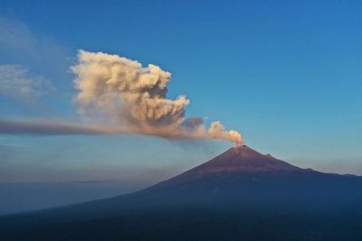 Mexico's Popocatepetl volcano spewing ash and gas closes schools