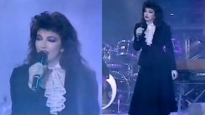Watch Kate Bush perform Hounds Of Love in a magical rare appearance at a music industry awards show