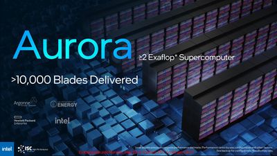 Intel Delivers 10,000 Aurora Supercomputer Blades, Benchmarks Against Nvidia and AMD