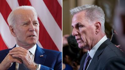 Watch: Biden and McCarthy arrive at White House to discuss US debt ceiling as default date looms