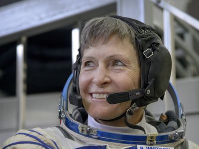 She holds the NASA record for time spent in space. This week she headed back