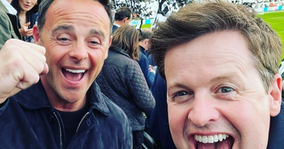 Ant and Dec at St James' Park as Newcastle clinch Champions League spot