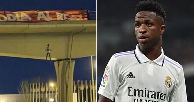 Four arrested on suspicion of hanging Vinicius Jr effigy off bridge amid racism scandal