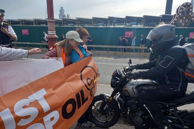 Just Stop Oil protesters attacked again as slow march protest blocks London bridges