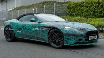 Aston Martin DB12 Volante Spied Shortly Before Upcoming Debut