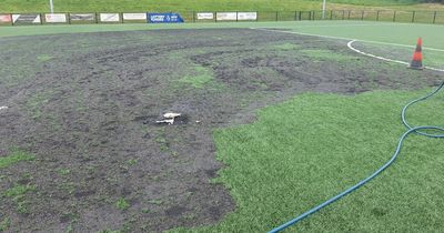 Dunipace FC left 'heartbroken' after vandals cause £300,000 worth of damage after setting fire to pitch