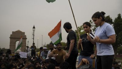 To mark a month of wrestlers’ protest, candlelight vigil at India Gate