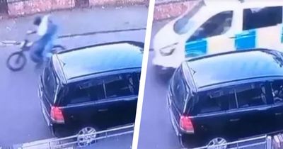 Police investigating CCTV showing police vehicle following bike moments before crash that killed two teenagers