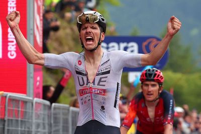 João Almeida pounces on Monte Bondone to take Giro d’Italia stage 16 victory