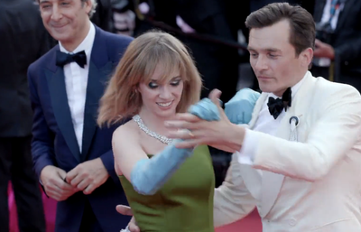 Maya Hawke raises eyebrows at Cannes as she pirouettes down red carpet